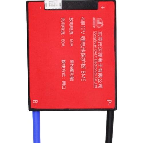 Lifepo4 BMS 4s 60A Bms Pcb 12V Bms Pcm Battery Protection Board 700W High Power Discharge Forklift Recreational Vehicle Solar