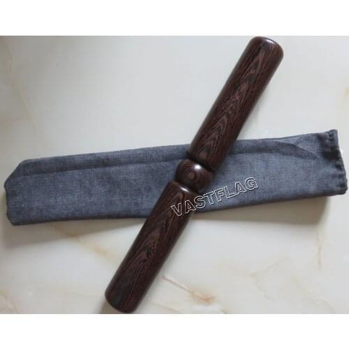 Wenge tai chi ruler martial arts sticks Wooden kung fu rods exercise training Massage stick fitness bar 38*5cm