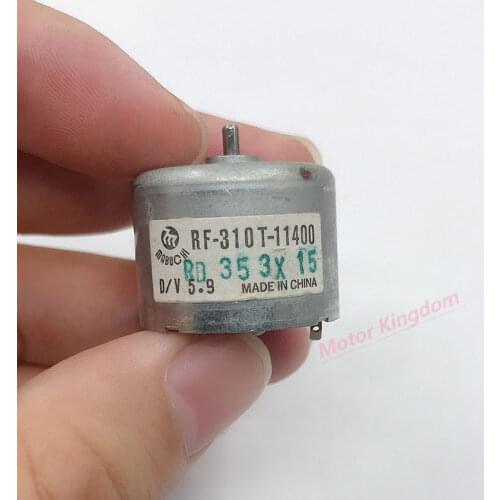 Original Mabuchi RF-310T-11400 DC motor DC5.9V 6300rpm Low speed and low noise electric motor