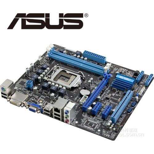 Asus P8H61-M PLUS Desktop Motherboard H61 Socket LGA 1155 i3 i5 i7 DDR3 16G uATX UEFI BIOS Original Used Mainboard On Sale