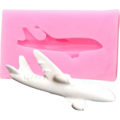 Mini Airplane Shape Silicone Mold Baby Birthday Cupcake Topper Chocolate Fondant Mould Clay Resin Molds Cake Decorating Tools