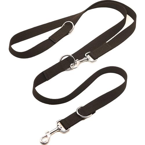 Multifunctional Dog Leash Double Head two dog Lead Adjustable Dogs Training running Leashes Long Short pet Leads Tied dog rope