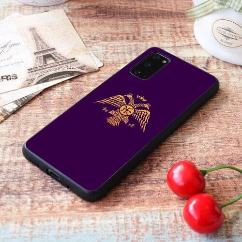 For Samsung Galaxy Byzantine Eagle Symbol Flag Soft TPU border Samsung Galaxy Case