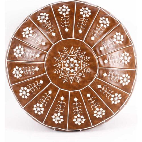 PU Cushion Cover Throw Pillow Tatami Seat Cover Round Chair Sofa Couch Floor Seat Cover Home Living Room Decoration 55x30cm