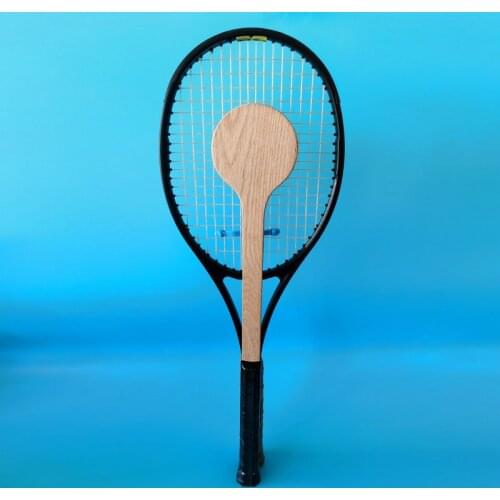 New Wooden Tennis Pointer Dessert Tenis Spoon Racket Trainer 55cm 320g Batting Hit Practice Training Improve Spot Tool Equipment