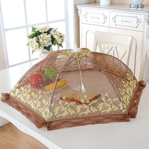 New Umbrella Food Cover Anti-fly Mosquito Meal Cover Lace Kitchen Gadgets Cooking Tools Food Protection