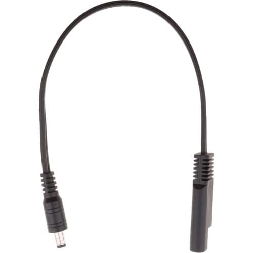 SAE to DC 5.5 x 2.1mm Coax Female 18AWG Cable Motorcycle Heat Clothing Adapter Cord - 10-inch Cable adaptador adaptateur cordon