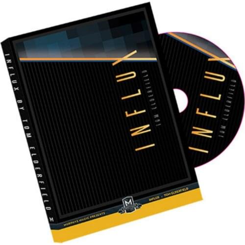 Influx by Tom Elderfield (DVD and Gimmick) Close up Magic Tricks Illusions Appearing/Vanishing Magician Toys Card Magia Fun Toys