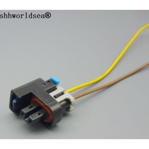 Shhworldsea 100pcs 2 Pin/Way for EV6 Injector Auto Connector Automotive Plug Socket