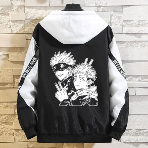 Anime Jujutsu Kaisen Hoodie Clothing Fashion Cosplay Women Fall Winter Men Coat Jacket Sweatshirts