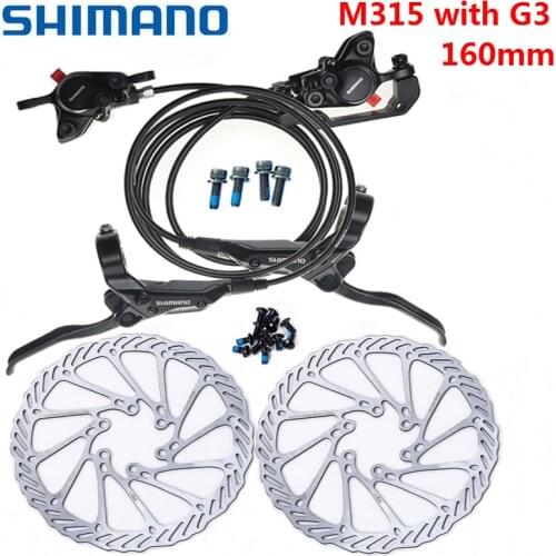 Shimano BR-BL-M315 Brake Mountain Bike MTB M315 Hydraulic Disc brake Set m315 Bicycle Brakes Brake w/n G3 / HS1 rotor