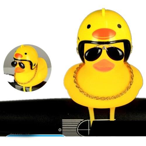 Bike light front tail bicycle bell horn flash bike handlebar duck head alarm lamp cycling rubber warning light horn sound safety