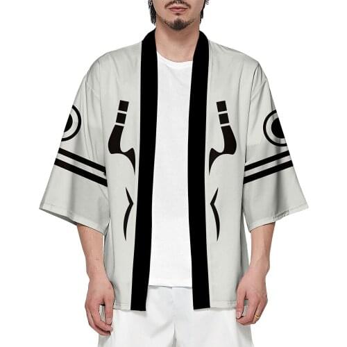 Anime Jujutsu Kaisen Ryomen Sukuna Cosplay 3D Printing Japanese Kimono Haori Yukata Cool Streetwear Cardigan Jacket Coat