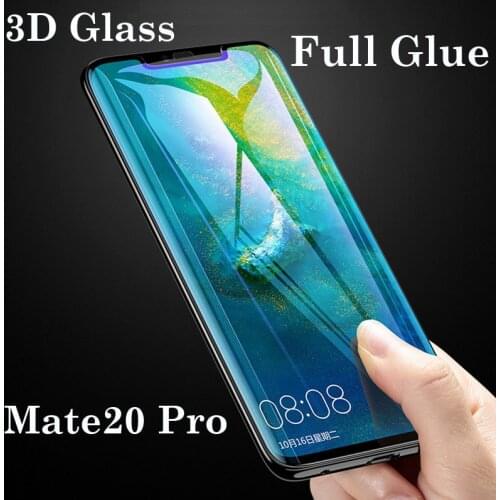 9H 3D Curved Edge Tempered Glass for Huawei Mate 20 Pro Full Glue Covered Protective Glass for Huawei Mate20Pro Screen Protector