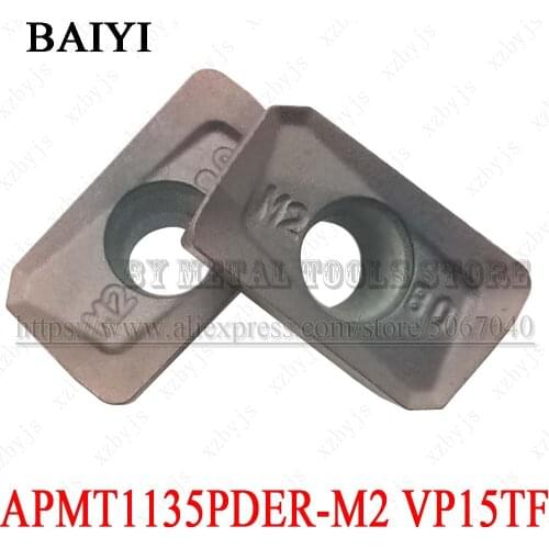 10pcs APMT1135PDER-M2 VP15TF Milling Carbide Inserts Turning Tools milling cutting Blades CNC Tool Lathe Cutter APMT 1135 PDER