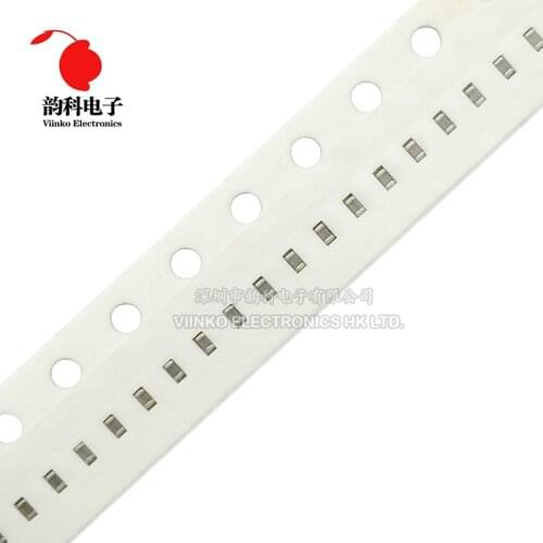 100pcs 0402 SMD Ceramic Capacitor 0.75pF 1.3pF 1.6pF 2.4pF 4.3pF 6.2pF 7.5pF 11pF 16pF 43pF 62pF 110pF 130pF 330nF 680nF 820nF