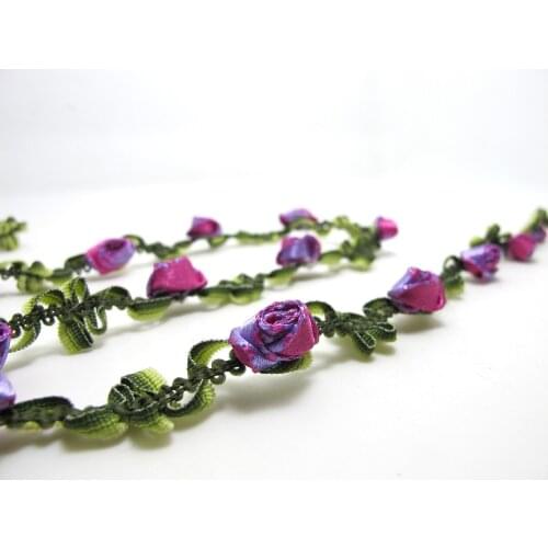 2 Yards 1/2 Inch Woven Rococo Ribbon Trim|Decorative Floral Ribbon|Scrapbook Materials|Clothing|Decor|Craft Supplies