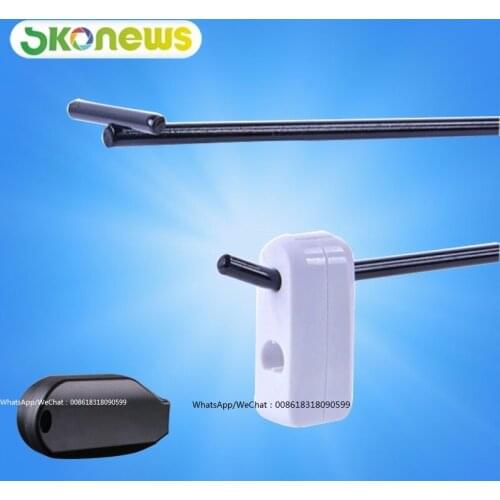 200 Supermarket Anti Theft Merchandise Handing Display Hook Security Stop Lock with 2 pcs Portable Hang Tag Magnet Detacher Key