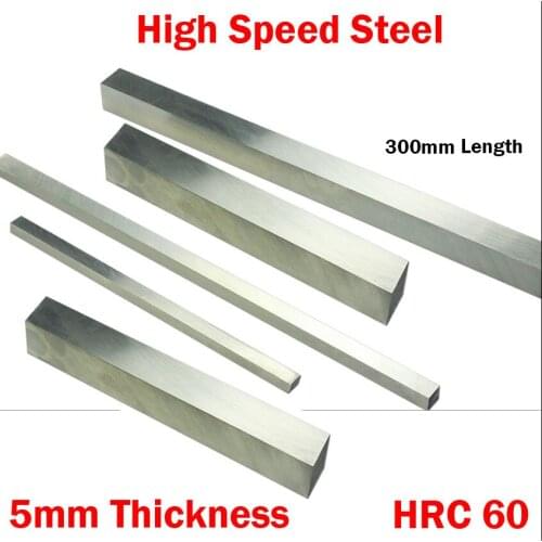 300*20*5mm 300x20x5 300*30*5 300x30x5 5mm Thickness HRC60 HSS Rectangle Metalwork Boring Bar Fly Cutter Cutting Lathe Tool Bit