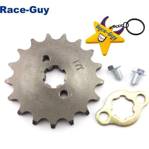 428 17 Tooth 17mm Front Chain Sprocket Gear For 50cc 70cc 90cc 110cc 125cc 140cc 150cc 160cc Engine Pit Dirt Trail Bike ATV Quad