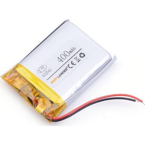 432540 400mAh 3.7V lithium Li ion polymer battery Xiaoai Bluetooth Speaker driving recorder PS Bluetooth Headse MP3 MP4 452540