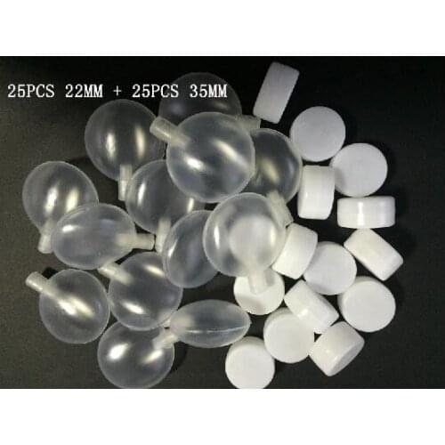 50pcs Pet Baby Squeakers Rattle Ball Noise Maker Insert Dog Toy 22mm for 25pcs+35mm for 25pcs