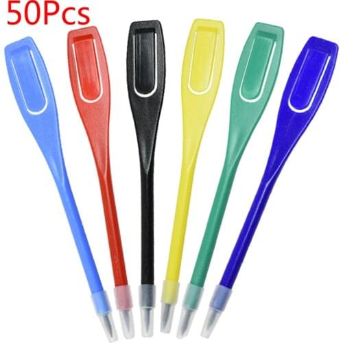 50pcs Golf Marker Pencils Scoring Record Golf pen recording Clear Mud Tool