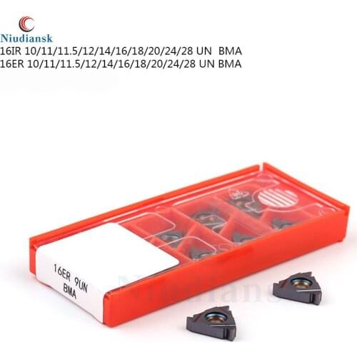 Free shipping 10PCS 16IR 9UN BMA 11UN BMA16ER 9UN BMA 11UN BMA 100% original authentic carbide cally insert CNC turning tool