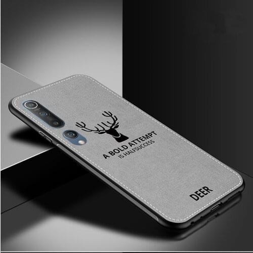 Mi Note 10 Case Retro Fabric Texture Soft Cover Phone Case For Xiaomi Mi 10 Pro Back Cases