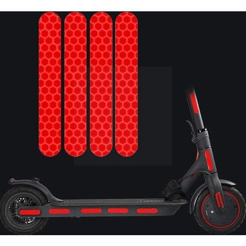 Scooter Bike Safe Riding Colorful Personalized Reflective Film Warning Stickers Dustproof Sticker Modification Sticker Curs Z6U6