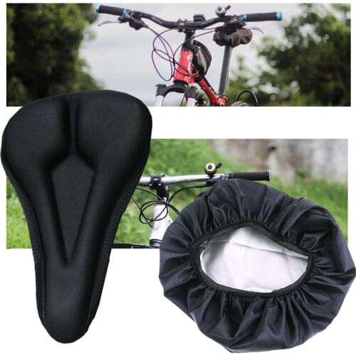 Breathable Cushion Cover Mountain Bike Saddle Road Bike Thickened Soft Cycling Seat Mat 3D Sponge Polymer Bicycle Saddle Seat
