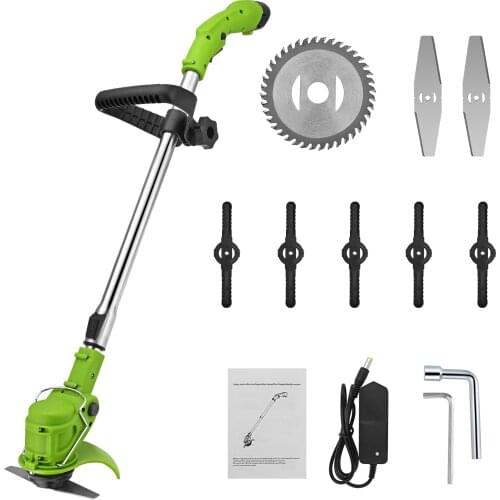 2-in-1 Electric Cordless Grass Trimmer Hedge Trimmer 12 V 3000 mAh Battery Lawn Mower For Weeding Brush Cutter Garden Tools