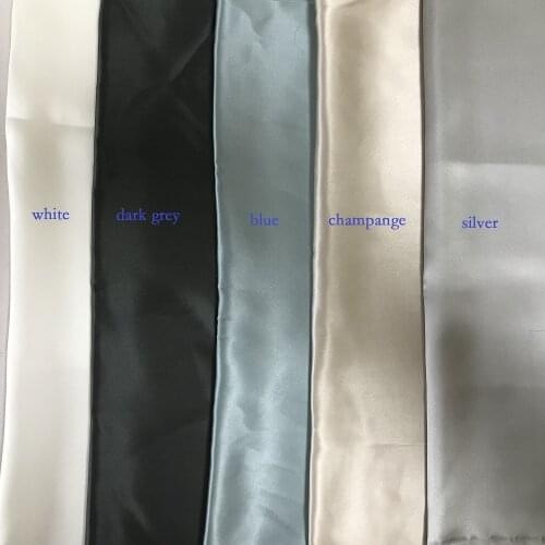 Howmay 100% pure silk charmeuse satin fabric 19m/m 280cm natural white color for bedding set sleepwear