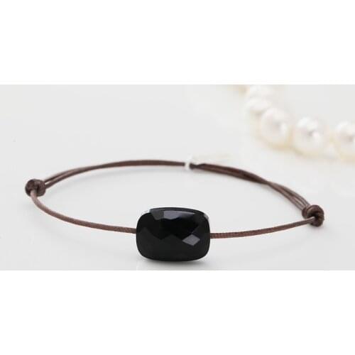 2021 Factory Limited Brand Crystal Adjustable flexible GoldFish Rope Black color Crystal Jewelry Adjust Leather Holiday Jewelry