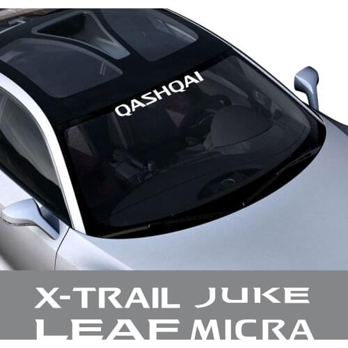 Car Windscreen Stickers Decals For Nissan Altima Juke Leaf Murano Qashqai Sentra Sylphy Teana Xtrail Windshield Accessories