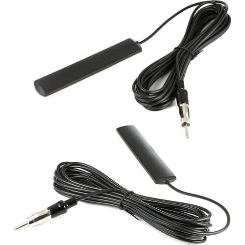 Mayitr Car Interior Hidden Radio Antenna Patch Windshield Paste Mounting Universal FM AM Receiving Antenna Signal Amp Amplifier