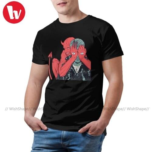 Queens Of The Stone Age T Shirt Fun Cotton Streetwear T-Shirt Short Sleeves Graphic Tshirt Plus size Mens