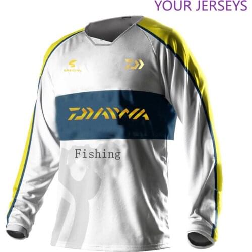 DAIWA Men Zipper Fishing Clothing Long Sleeve Sunscreen Anti-uv Breathable Coat Summer Shirt Size XXS-5XL Drop Shipping