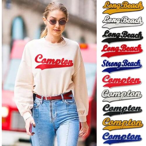 Letter Embroidery Patches For Clothing Personalized Fashion Clothing Accessories Cloth Letter Printed Cloth Sticker Patch Decor