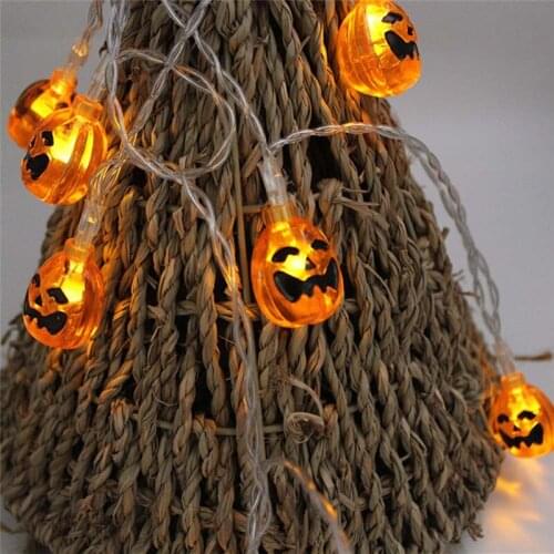 New 2018 Halloween Bat Pumpkin 5M 28 LED String Lights Bulb Night Light Outdoor Garden Phyto Holiday Decor