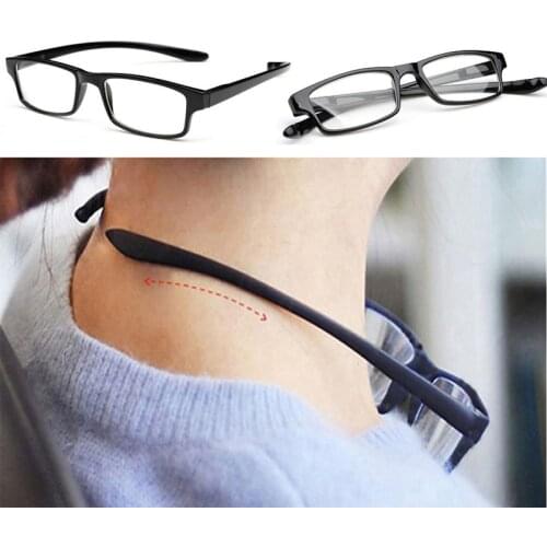 Anti-fatigue Neck Hanging Reading Glasses Men Women Ultralight Full Frame Presbyopic Glasses Unisex Magnifying Eyeweaer
