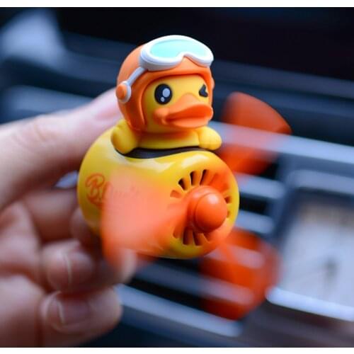 New style Cartoon duckling Pilot Car Air Freshener perfume Automobile Interior Perfume Clip Fragrance Ornament Car Accessories