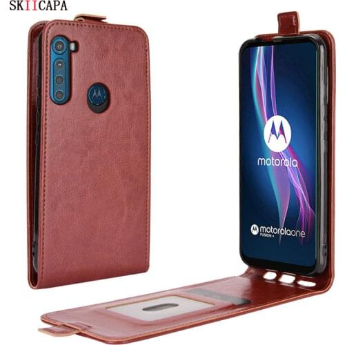 Retro Leather Cover for Motorola Moto G9 Play One Fusion Plus Vertical flip Case for Moto G9 g9 G8 Power Lite phone Case