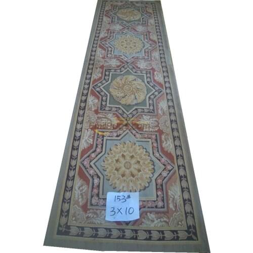 Handmade Sofa Floor Use Wool Knitting Carpets Aubusson Style French Carpet Fine Chinese Hand-woven Aubusson