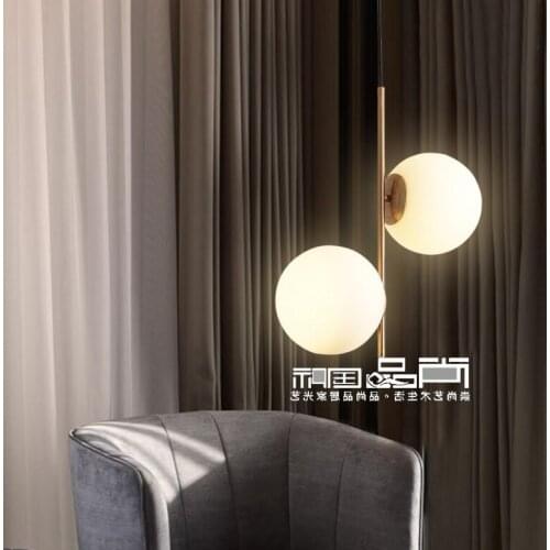 Nordic led glass ball luminaire hanging lights light fixtures pendant lamp kitchen dining bar living room dining room bedroom