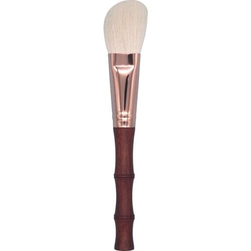 Y03 Professional Handmade Makeup Brush Soft Saibikoho Goat Hair Angled Contour Brush Red Sandalwood Handle Make Up Brushes