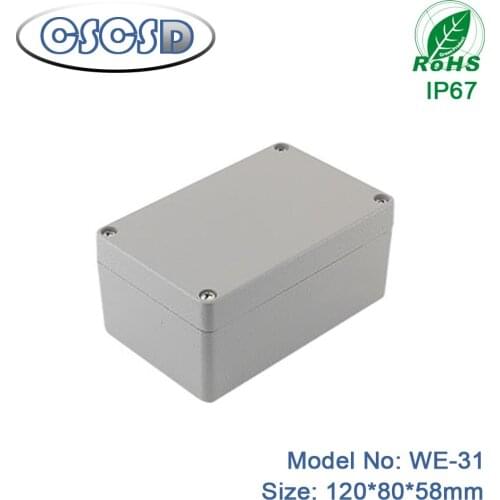 1pcs/lot 120*80*58mm waterproof electrical enclosure aluminum die casting junction box waterproof distribution box