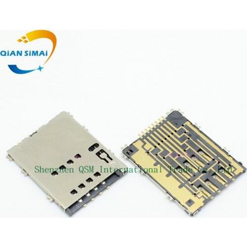 1PCS SIM Card Reader Holder Connector Socket Slot Replacement Parts for Samsung P6800 W999 P7500 S5750 I8530 W899