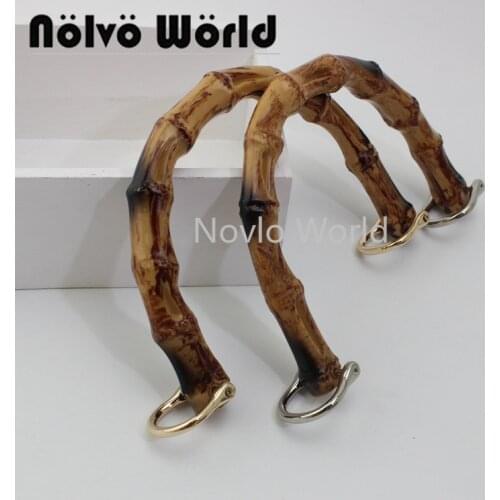 2-10-20 pieces,12X9.5cm popular U shaped plastic bamboo front & back hole,top handle with detachable buckle