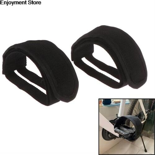 2Pcs Bicycle Fixed Gear Cycling Pedals Bands Feet Set With Straps Beam Foot Cycling Bike Anti-slip Bicycle Pedals Belt Hot